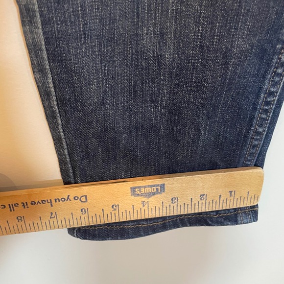 Levis 511 Slim Fit Mens Jeans Dark Wash Denim 31x30 Whiskering Straight Leg - Picture 5 of 8